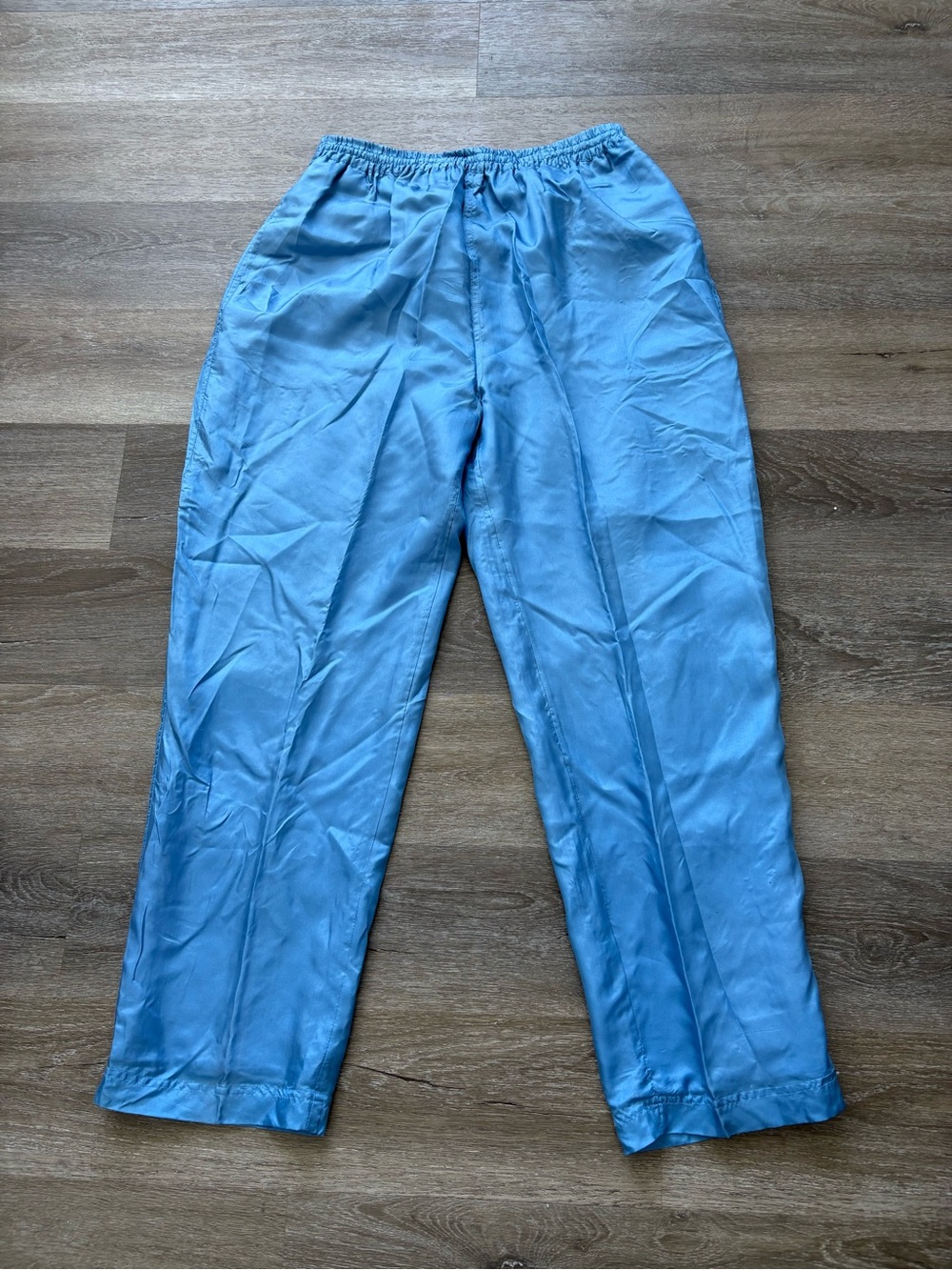 NWOT Vintage barrel leg/tapered 80’s silk trousers